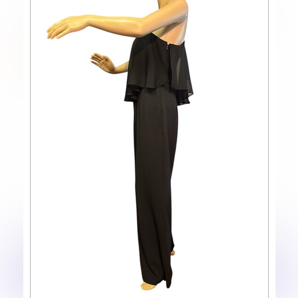 Calvin Klein Elegant Black One-Shoulder Jumpsuit size 8 - Picture 3 of 6